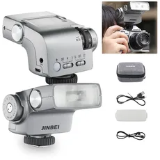 JINBEI 26Ws Hi-5 Kamera Retro Blitze, Speedlite GN16 mit S1/S2 fotoempfindlichen Modi, CCT 6000K ± 200K, eingebaut für Sony Canon Nikon Fuji Olympus Blitzschuhkameras