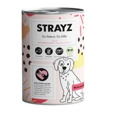 STRAYZ BIO 6x400g Rind mit Süßkartoffel, Karotte & Birne