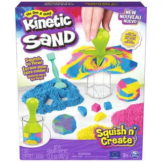 Spin Master Kinetic Sand Squish N' Create Knete 382 g