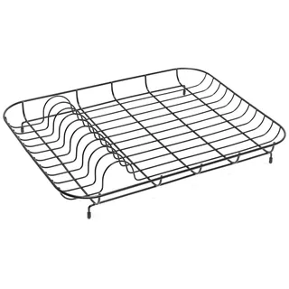 Addis Abtropfgestell aus Draht, schwarz, 43 x 33 x 7 cm