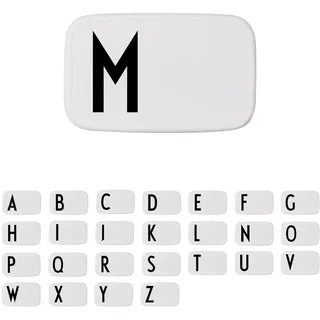 Design Letters Buchstaben Brotdose für Kinder, Erwachsene A-Z | Lunchbox BPA frei | Lunchbox Erwachsene | Personalisierte Geschenke | Ideal als Snackbox, Frühstücksbox, Brotbox Kinder, Brotdose Schule
