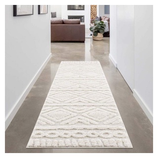 Carpet City Hochflor-Teppich »Focus 3382, Boho-Style«, rechteckig, 20 mm Höhe, besonders weich, Hoch Tief Struktur, Wohnzimmer, auch als Läufer beige