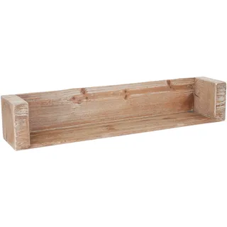 Wandregal HWC-A15, Hängeregal Bücherregal, Tanne Holz rustikal massiv MVG-zertifiziert ~ 80cm