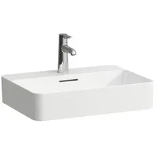 Laufen VAL Waschtisch-Schale, 1 Hahnloch, mit Überlauf, 550x400mm, H812284, Farbe: Weiß mit LCC Active