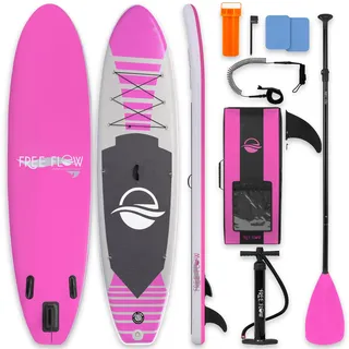 SereneLife Stand Up Paddling Board Aufblasbares SUP Set 155 kg Tragkraft rosa