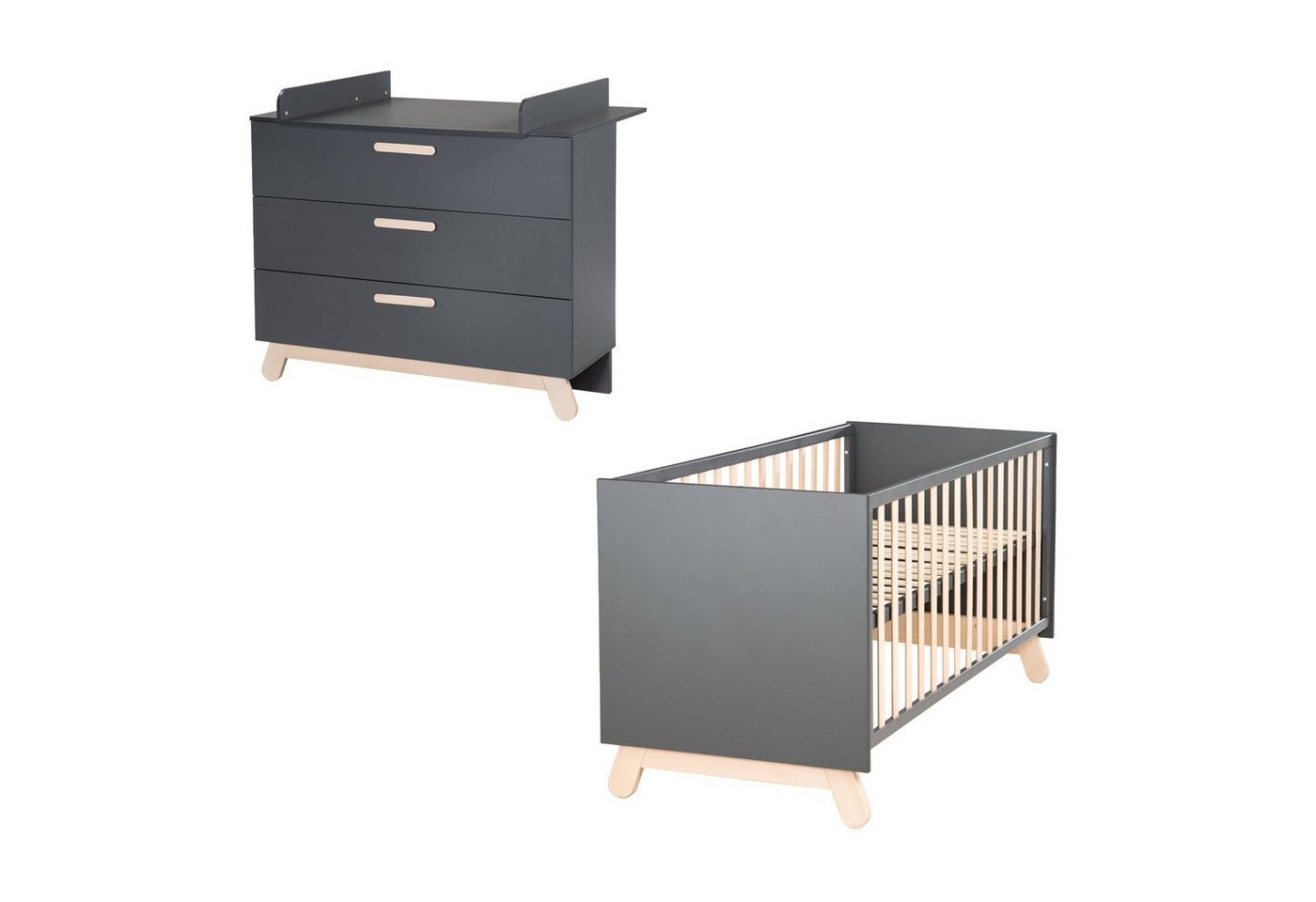 Bild von roba® Babymöbel-Set (Spar-Set, 2 St., Kinderbett, Wickelkommode in Europe