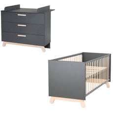 Bild von roba® Babymöbel-Set (Spar-Set, 2 St., Kinderbett, Wickelkommode in Europe