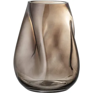 Bloomingville Vase Ingolf aus Glas in der Farbe Braun, Größe: 26x18x19 cm, 82048946