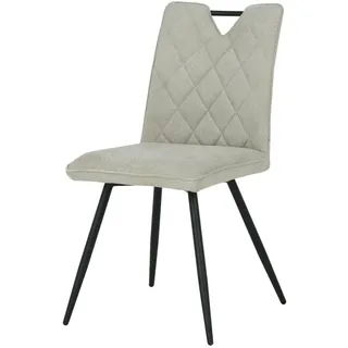 HowHomely Wohnzimmerstuhl gepolsterter Stuhl Esszimmerstuhl beige Deko modern