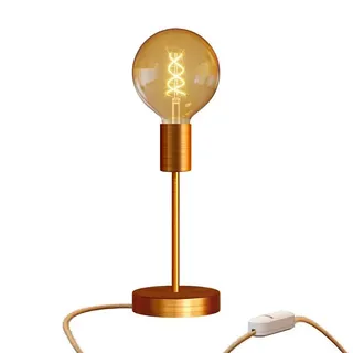 Creative Cables Alzaluce Globo Dimmer Tischlampe - Satin Copper - One Size