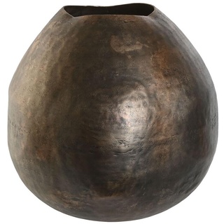 DKD Home Decor Vase, Bronze, goldfarben, Aluminium, Antik-Finish, 34 x 33 x 33 cm