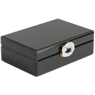 home&you Schmuckkästchen Blacko , Glas , 24x8x16 cm , Ordnen & Aufbewahren, Schmuckaufbewahrung