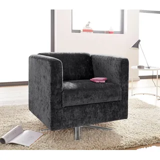 Home Affaire Cocktailsessel Bob Polyester 72 x 71 x 75 cm Grau drehbar mit Sternfuß
