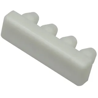 GARDINIA Endstück für Aluminium-Vorhangschiene 1-läufig weiß 2 Stk.