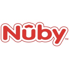 Nuby Baby-Badewanne mit integriertem Sitz und weicher Kopfstütze, Weiß/Grau