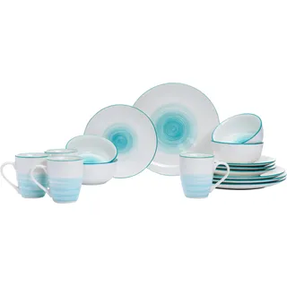 Ritzenhoff & Breker Luna Kombiservice 16-tlg. blau Aquarell-Stil