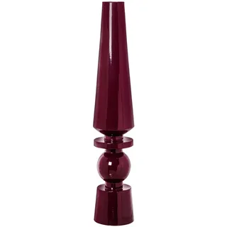 Bodenvase aus emailliertem Metall, Bordeaux, Ø18 x 100 cm
