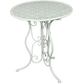 Harms Import Gartentisch Lascar Ø 60 x 70 cm Weiß