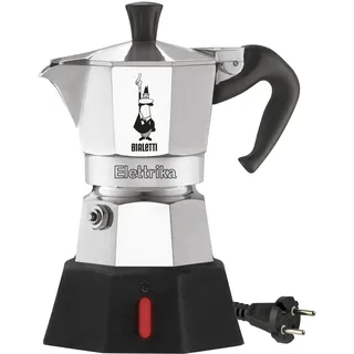 Bialetti Moka Elettrika 2 Tassen Schwarz/Silber
