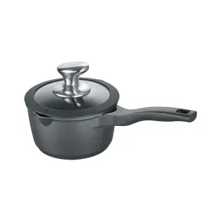 Berndes Stieltopf mit Deckel, 16 cm, Geeigneter Topf für Gas, Elektro, Glaskeramik, Halogen und Induktion, 1 Stück