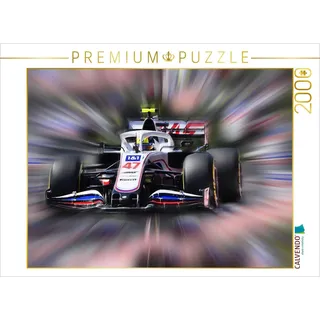 CALVENDO Puzzle Mick Schumacher - Deutschland - Team Haas F1 2000 Teile Puzzle quer | 2000 Teile Lege-Größe 90x67cm Foto-Puzzle für glückliche Stunden