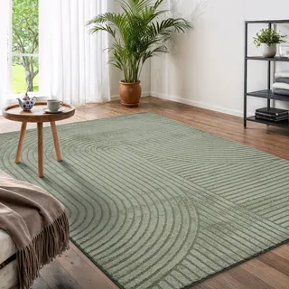 OTTO home »Eliaan 3D Optik/Hoch-Tief Effekt« rechteckig 14 mm Höhe hohe Flordichte und angenehm weich, Teppich Wohnzimmer Boho Design