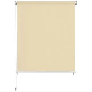 vidaXL Außenrollo 225 (B) x 140 (H) cm Cremeweiß - Creme