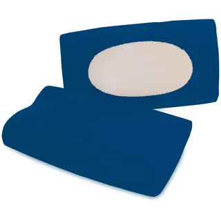 Schlafgut Kopfpolsterbezug , Dunkelblau , Textil , Uni , 40-70x40-90 cm , bügelfrei , Heimtextilien, Bezüge, Polsterbezüge