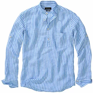Halsfrei-Siesta-Hemd Blau 40