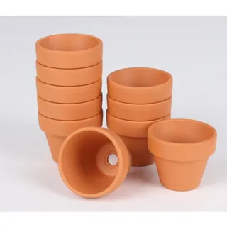 24x Mini Blumentöpfe 10er Übertopf Kübel Pflanzenbox Kräutergefäß Garten Deko