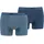 Basic Boxershorts blau S 2er Pack