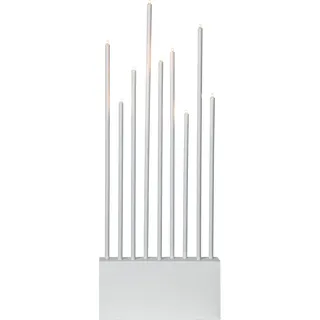 EGLO LED Kerzenständer Buzz, Dekoleuchte Weihnachten, Fensterdeko aus Holz, Stahl in weiß, warmweiß