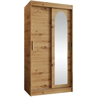 Mirjan24 Schwebetürenschrank Selfie 100 x 200 x 62 cm Braun