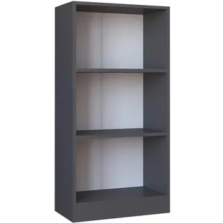 VCM Bücherregal 56 x 30 x 114 cm Schwarz