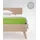 Spannbettlaken Mako-Satin 90 x 200 - 140 x 200 - 180 x 200 cm apfelgrün