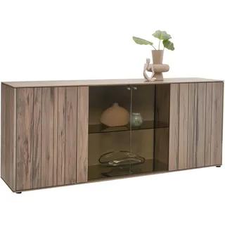 Johann Jakob Sideboard , Buchefarben, Sandfarben , Metall , Altholz, Buche,Altholz, Buche , massiv , 3 Fächer , 196x81x46 cm , Goldenes M , Beimöbel erhältlich , Holzmöbel, Wohnwände Holz, Wohnwand Serien Holz