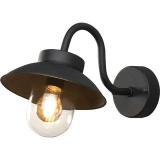 Konstsmide Außenwandleuchte Aluminium 24,5 cm E27 schwarz