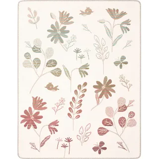 Biederlack »Babydecke Wild Flowers« 75 x 100, mit Zierstich,