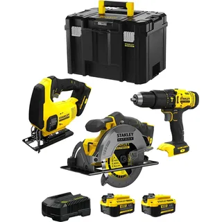 STANLEY FatMax Kit SVK303 (SFMCS600 + SFMCS500 + SFMCD711 + 2 x 4,0 Ah + Ladegerät + TSTAK VI)
