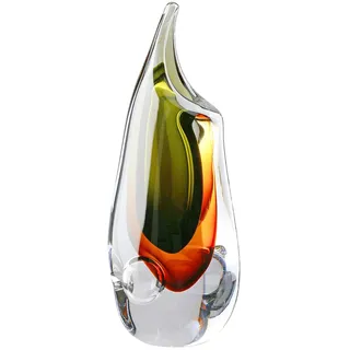 Casablanca by Gilde Tischvase »Vase "Finesse" braun, grün, klar H.30 cm«
