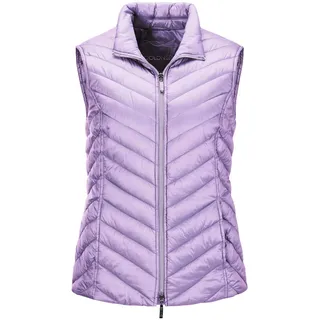 Kurzweste GOLDNER "Kurzgröße Figurschmeichelnde Weste mit leichter Wattierung", Damen, Gr. 22, grün (opalflieder), Obermaterial: 100% Polyamid PA., Westen Kurzweste, Leichte Wattierung mit Diagonalstepp