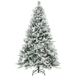 Costway Künstlicher Weihnachtsbaum Grün/Weiß 180 cm