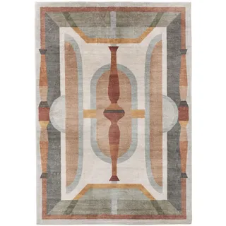 Kunstloft Teppich Mara Multicolor 200x300 cm , Textil , Abstrakt , Rechteckig , 200x1 cm , Gots , waschbar , Teppiche und Böden, Teppiche