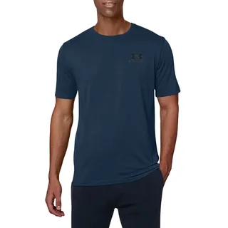 Under Armour Sportstyle Left Chest T-Shirt - Dunkelblau, Loose Fit0192007419180