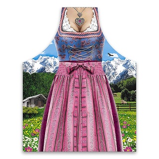 Lustige Schürze - Bayerische Frau im Dirndl