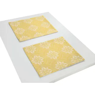 Platzset ADAM "Romantic Puligny Light" Gr. 1, gelb (hellgelb), B:30cm L:40cm, Obermaterial: 100% Baumwolle, Platzsets, Platzset
