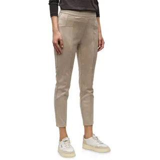 Street One Velours Hose Dark Morn beige 42