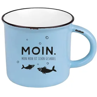 Grafik-Werkstatt Kaffeetasse vintage 0,4 l Blau 3 St.