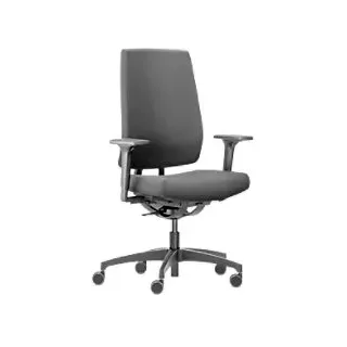 Dauphin Indeed Bürostuhl Synchronmechanismus 2D Armlehnen Schwarz 150 kg ID 7046_SLP 720 x 720 mm