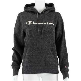 Champion Hoodie Sweatshirt Big Logo Print (gefüttert) dunkelgrau Damen